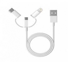 Интерфейсный кабель Xiaomi 100cm MICRO USB and Type-C Белый